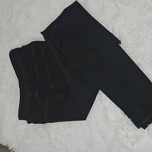 American Eagle Next Level Stretch Jean's size womens 12 X-long Black